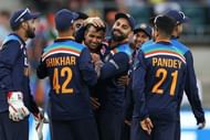 T Natarajan being acknowledged by fellow Indian teammates (Image Credits: T Natarajan's Instagram)
